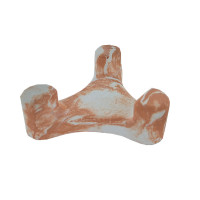 Porte savon "Trident" teinté orange 